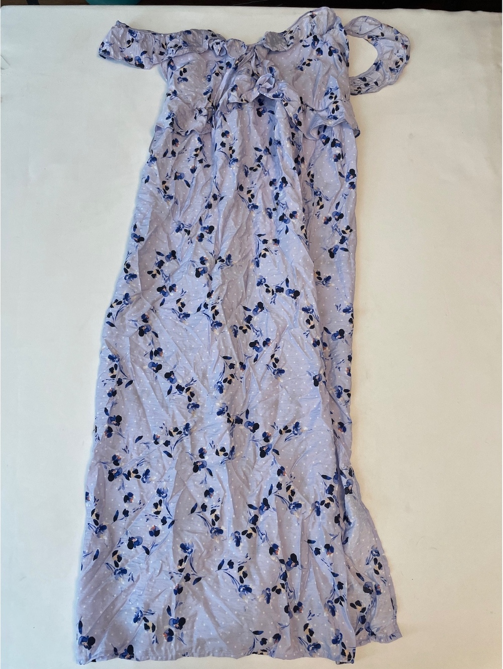 Destination Maternity DM Ruffle Maxi Dress Expecting Size M
